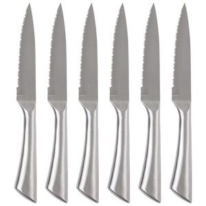 6pc Hollow Handle Stainless Steel Steak Knife Set